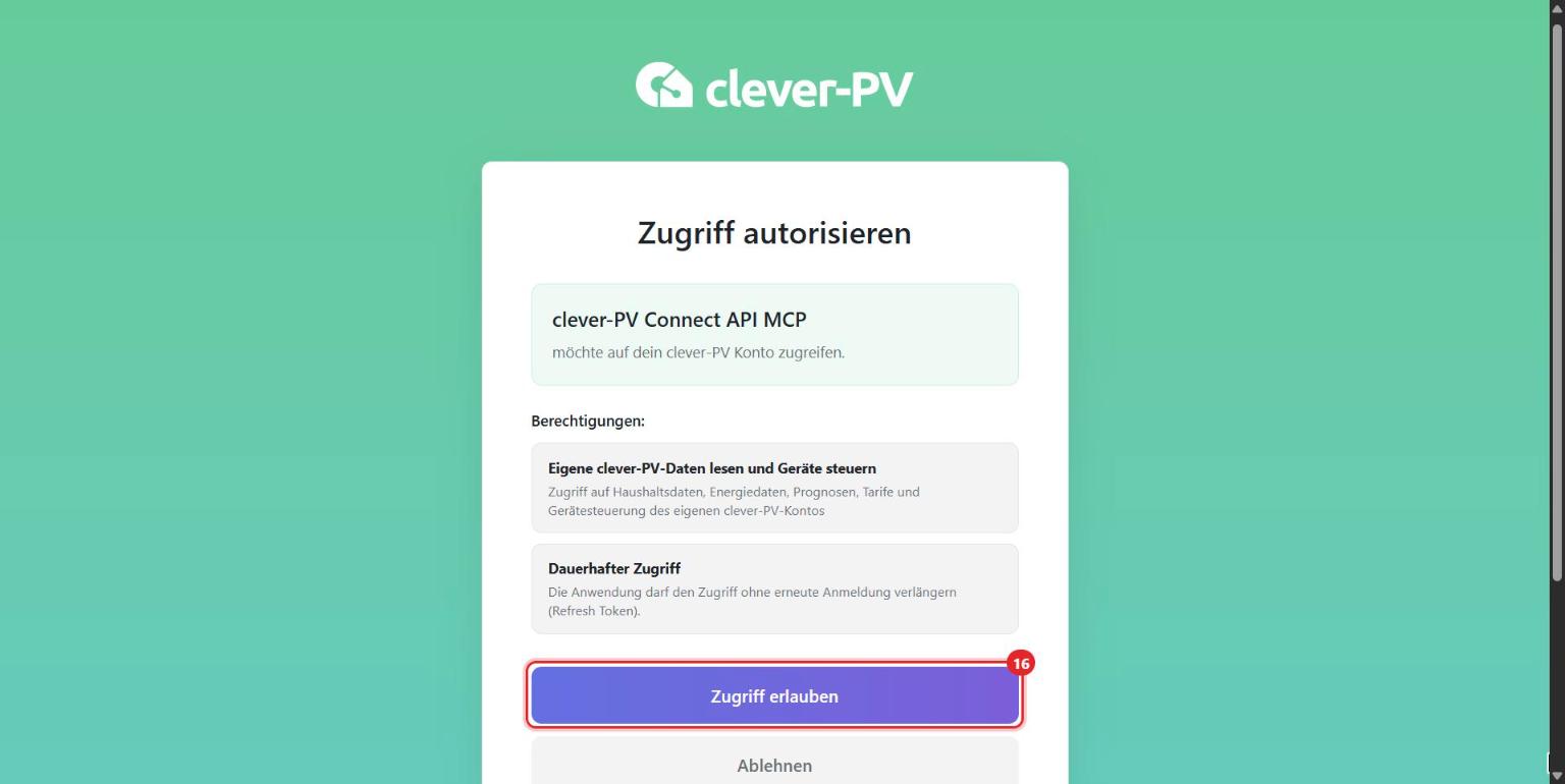 Zugriff erlauben